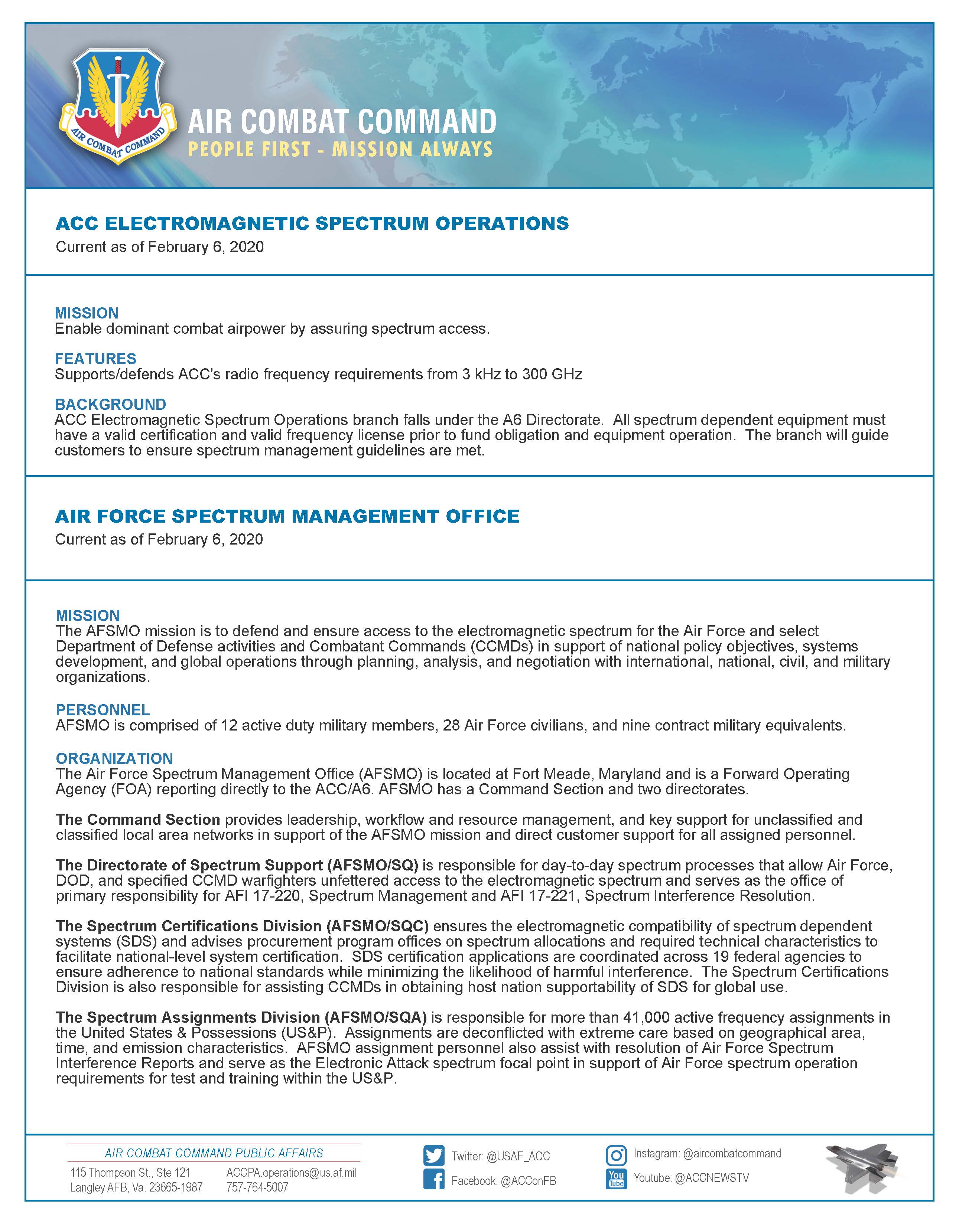 ACC Electromagnetic Spectrum Operations